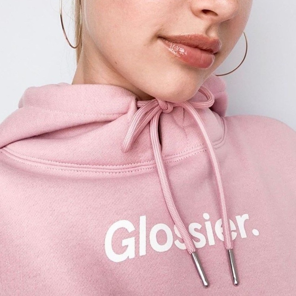 Glossier Original Pink Hoodie